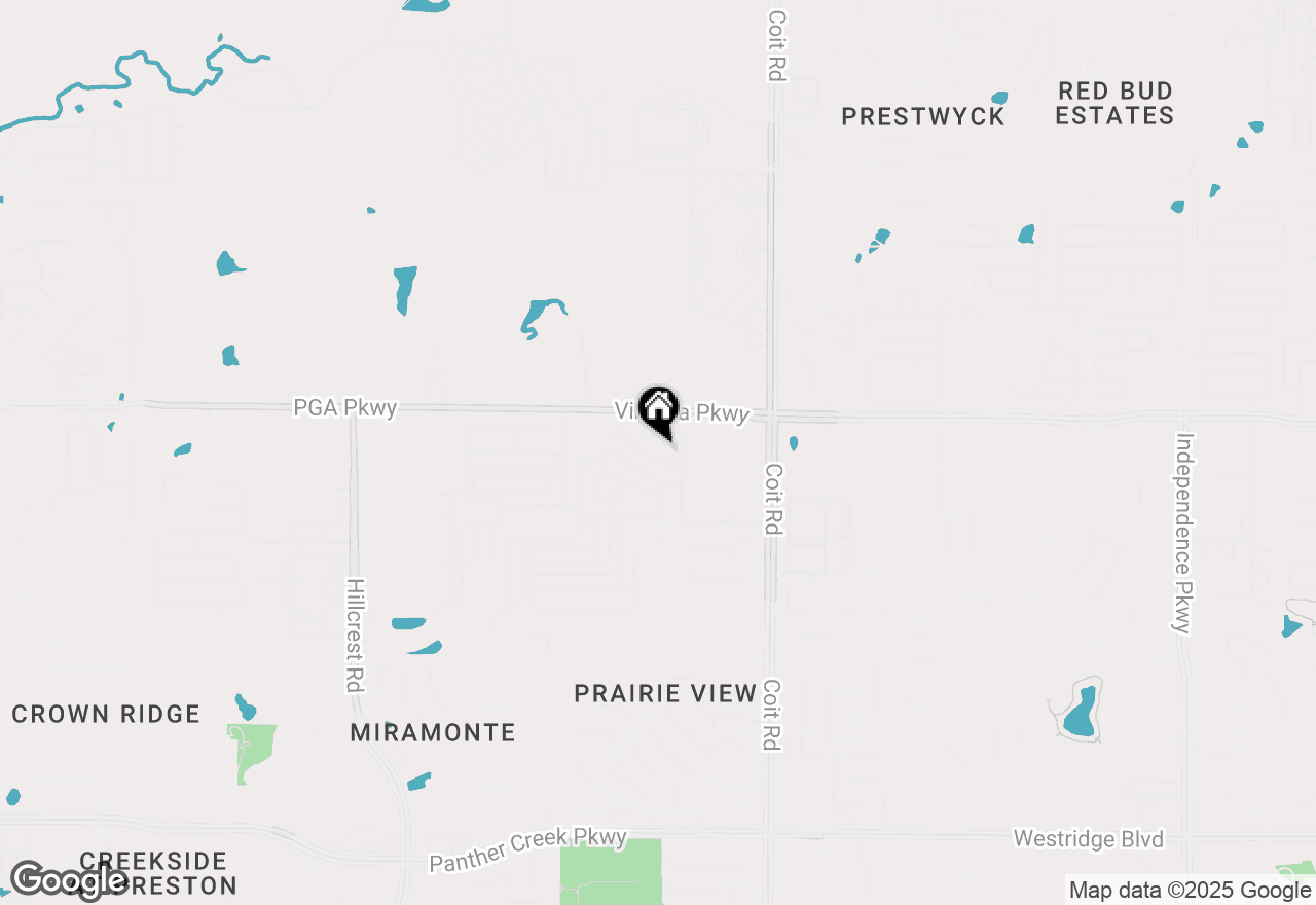 Map of 12172 Crystal Springs Lane, Frisco, TX 75035