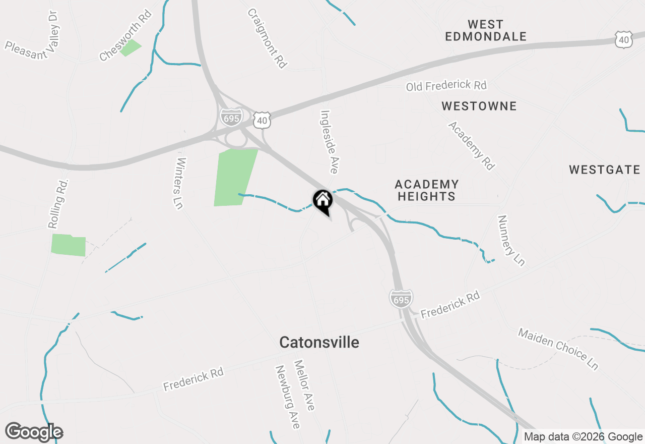 Map of 621 Woodsdale Road, Baltimore, MD 21228