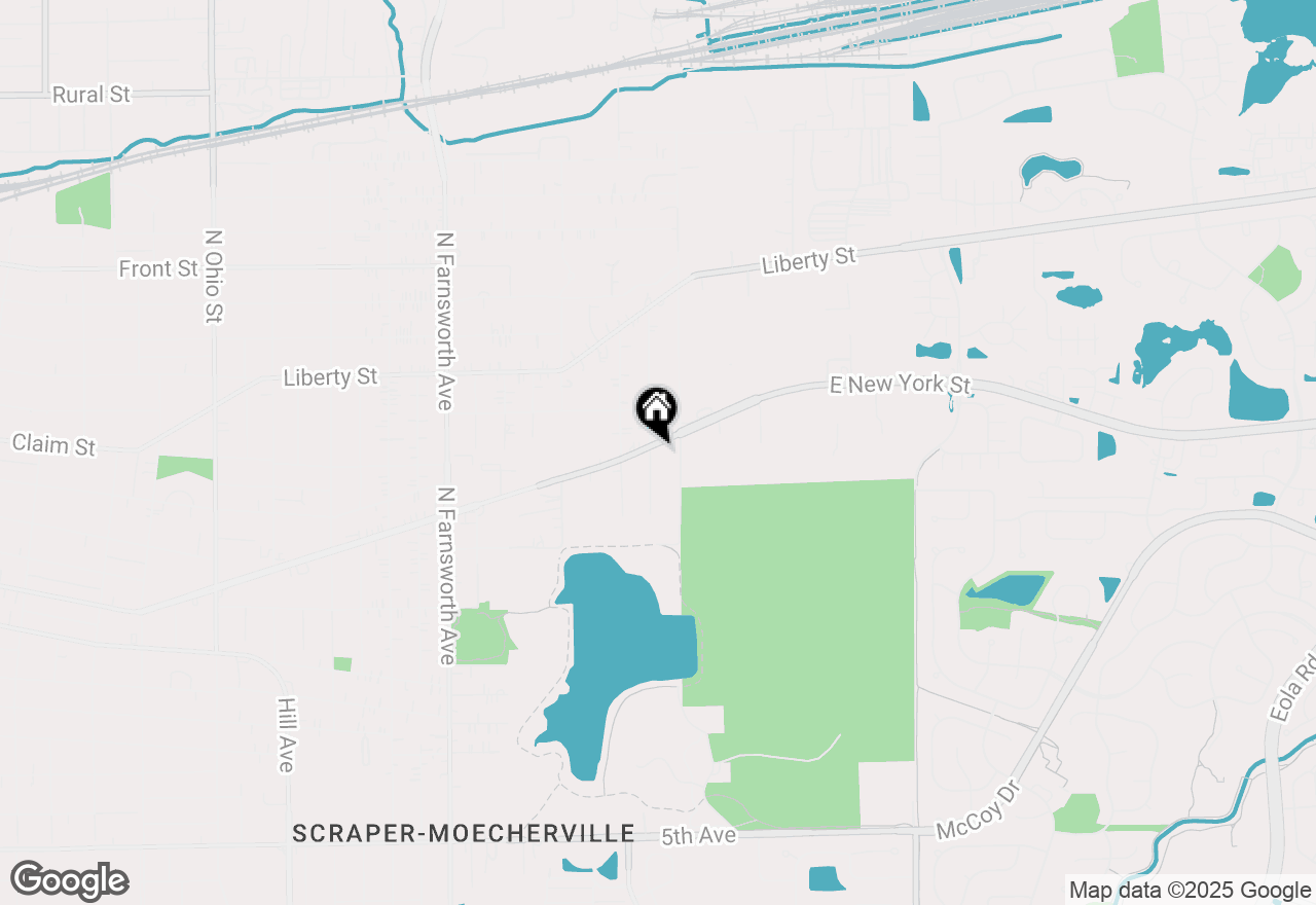 Map of 1661 E New York Street #1661-, Aurora, IL 60505