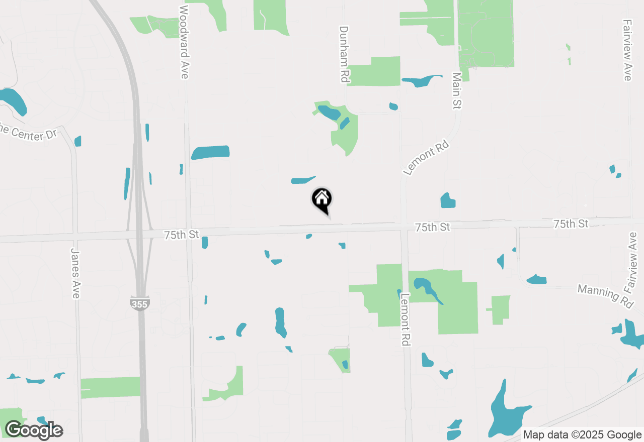 Map of 1550 75th Street, Downers Grove, IL 60516