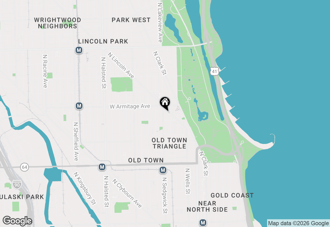 Map of 1927 N Sedgwick Street #3F, Chicago, IL 60614