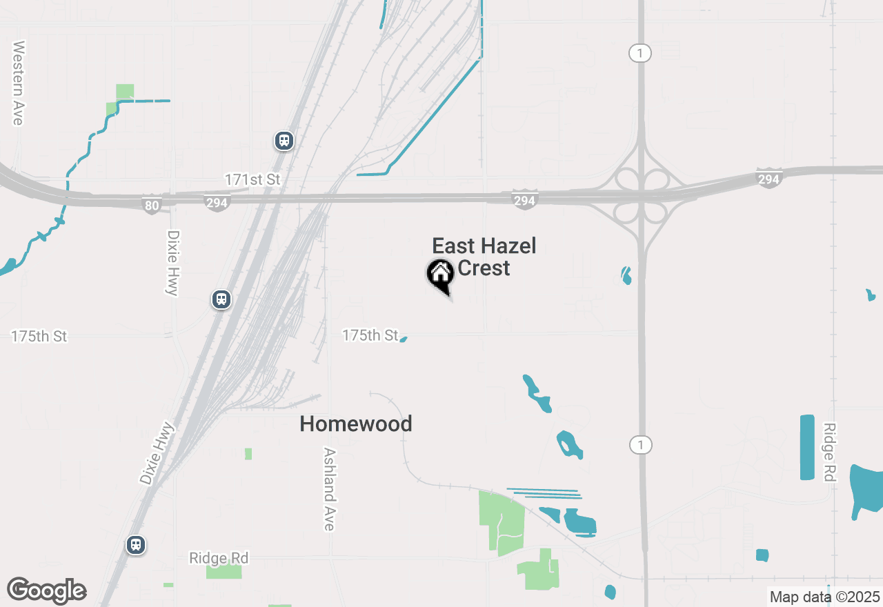 Map of 17406 Throop Street, East Hazel Crest, IL 60429