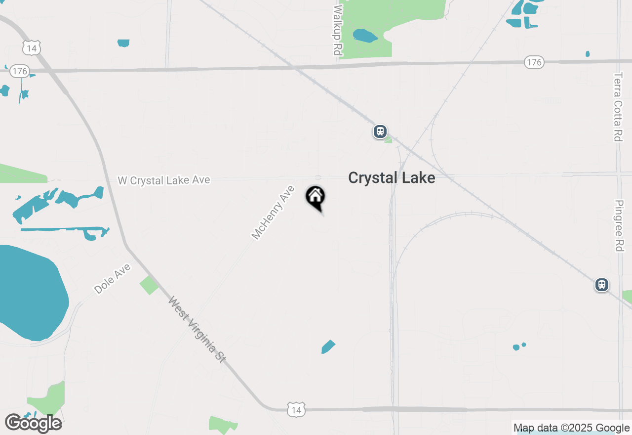 Map of 84 S Caroline Street, Crystal Lake, IL 60014