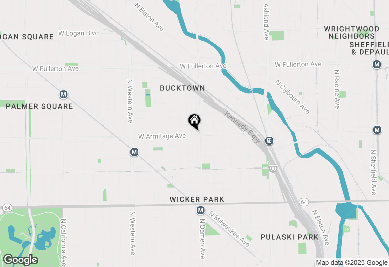 Map of 2020 W Armitage Avenue #3E, Chicago, IL 60647