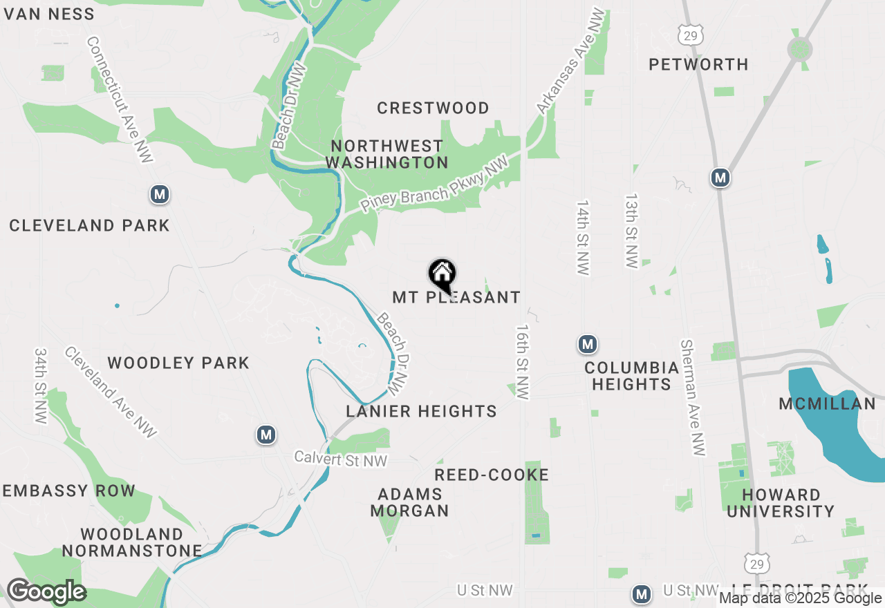 Map of 3162 18th Street Nw #1, Washington, DC 20010