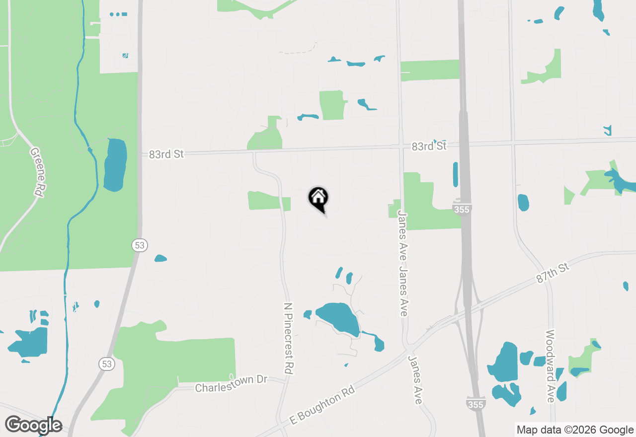 Map of (Address confidential), Bolingbrook, Illinois 60440