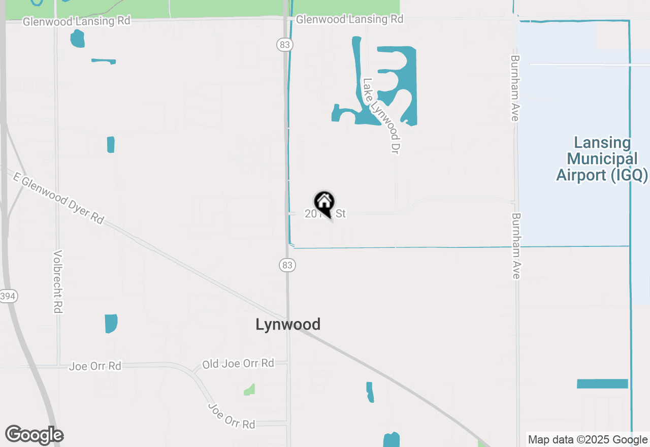 Map of 20125 Woodale Street, Lynwood, IL 60411