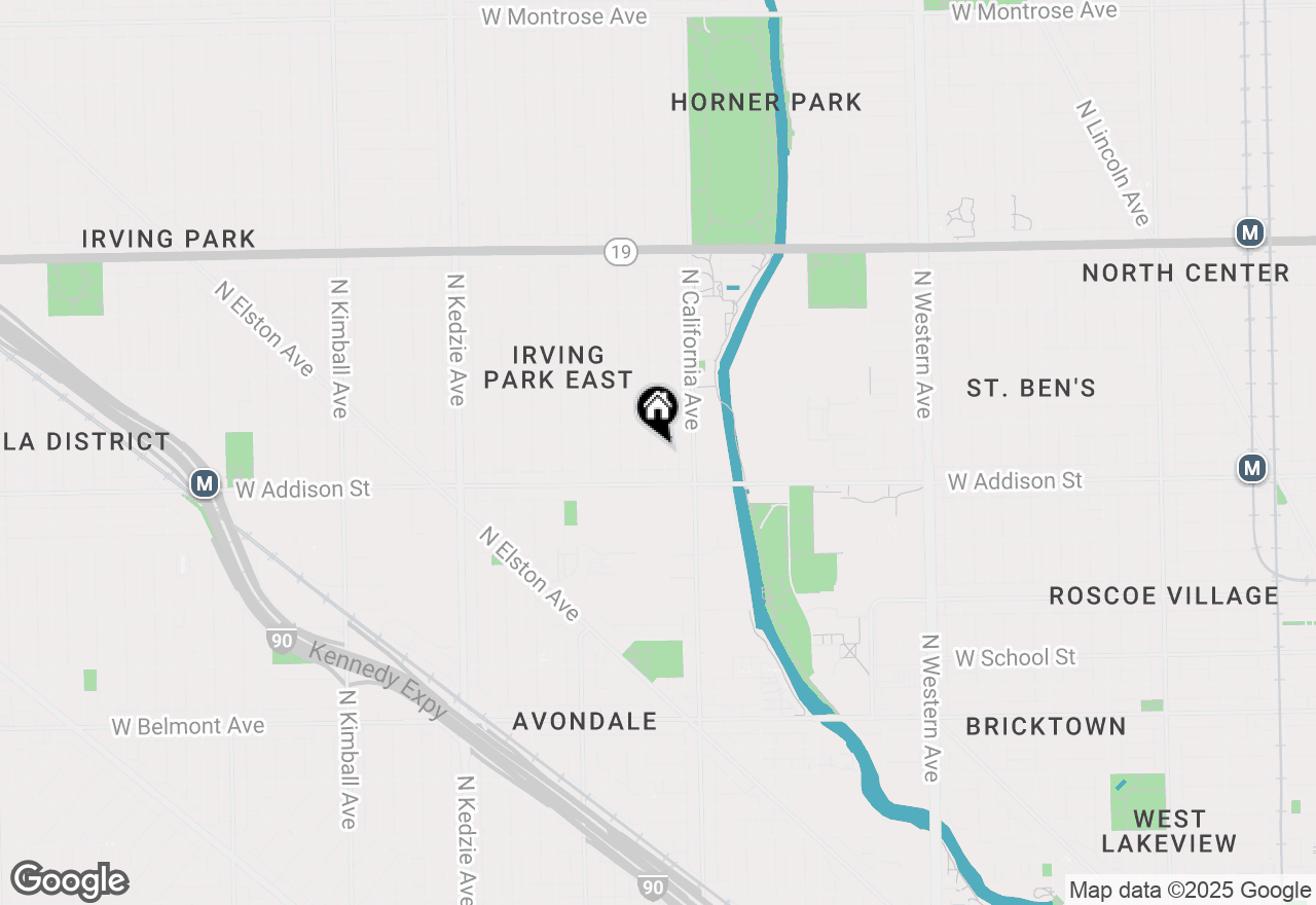 Map of 3634 N Mozart Street, Chicago, IL 60618