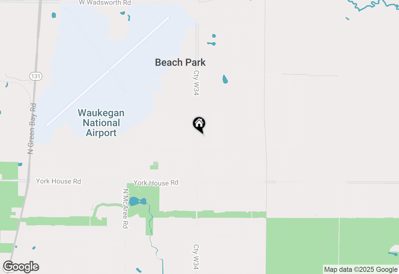 Map of 3411 N Lewis Avenue, Waukegan, IL 60087