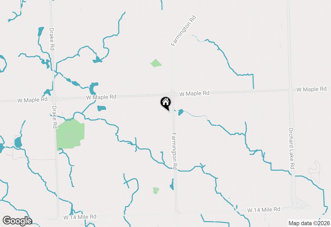 Map of 6607 Westbrooke Court, West Bloomfield, MI 48322