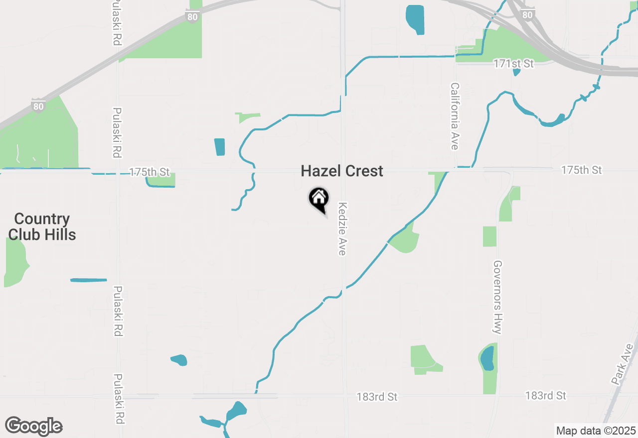 Map of 3330 W 177th Street #2D-1, Hazel Crest, IL 60429