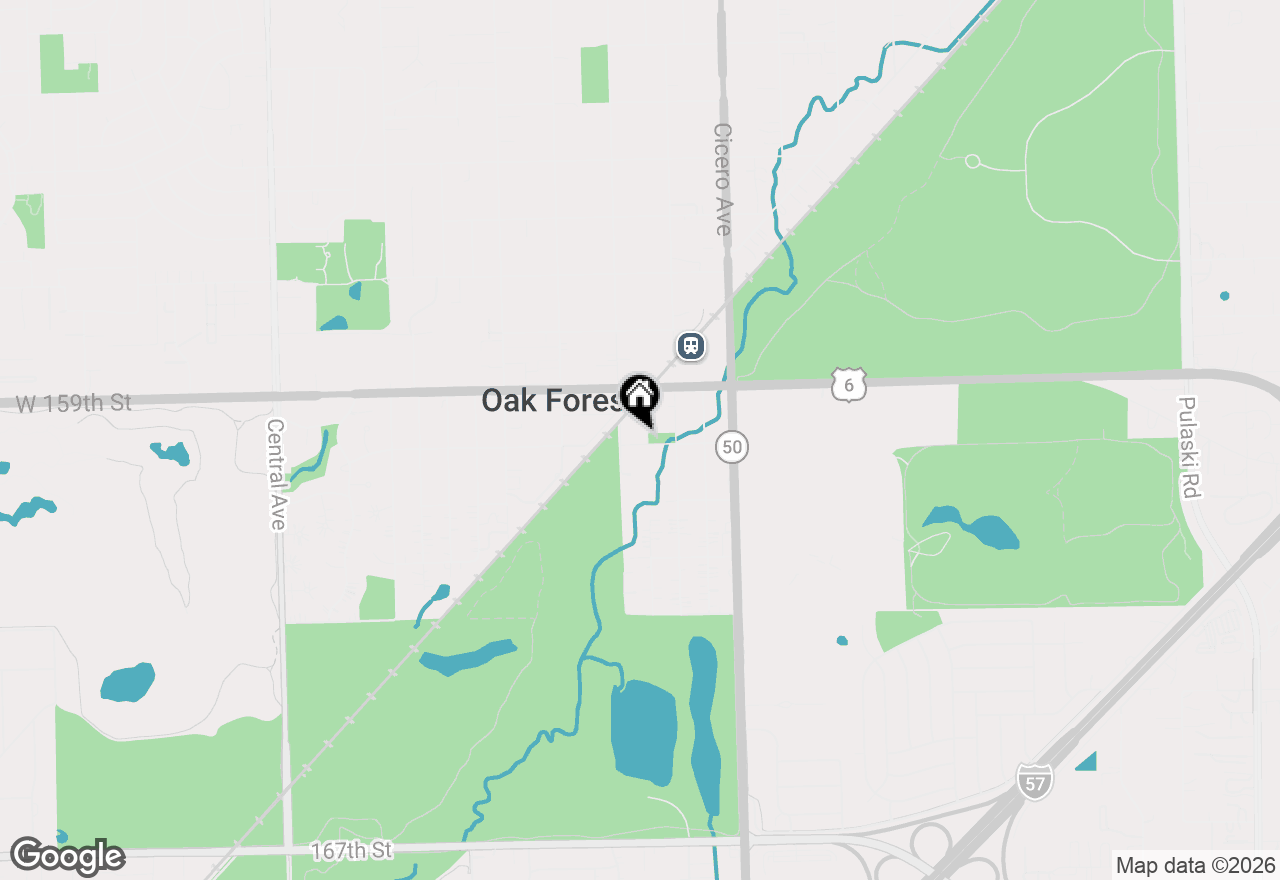 Map of 15948 Grove Avenue, Oak Forest, IL 60452