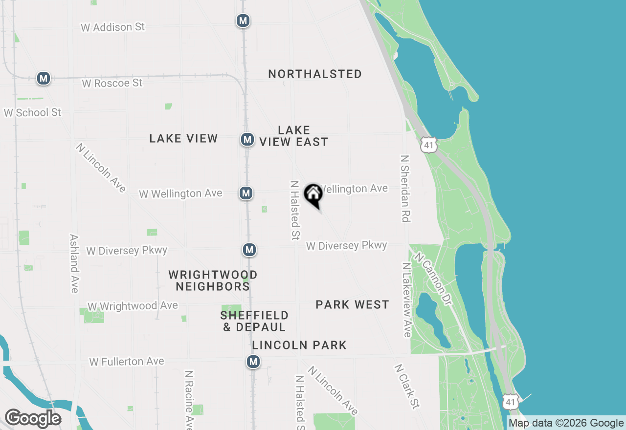 Map of 2905 N Burling Street #3, Chicago, IL 60657