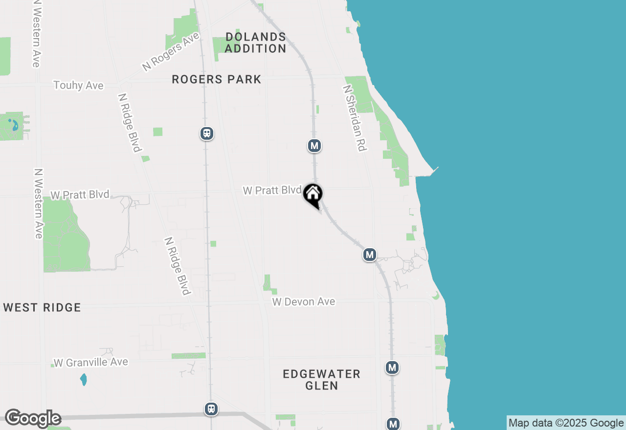 Map of 1406 W North Shore Avenue #2, Chicago, IL 60626