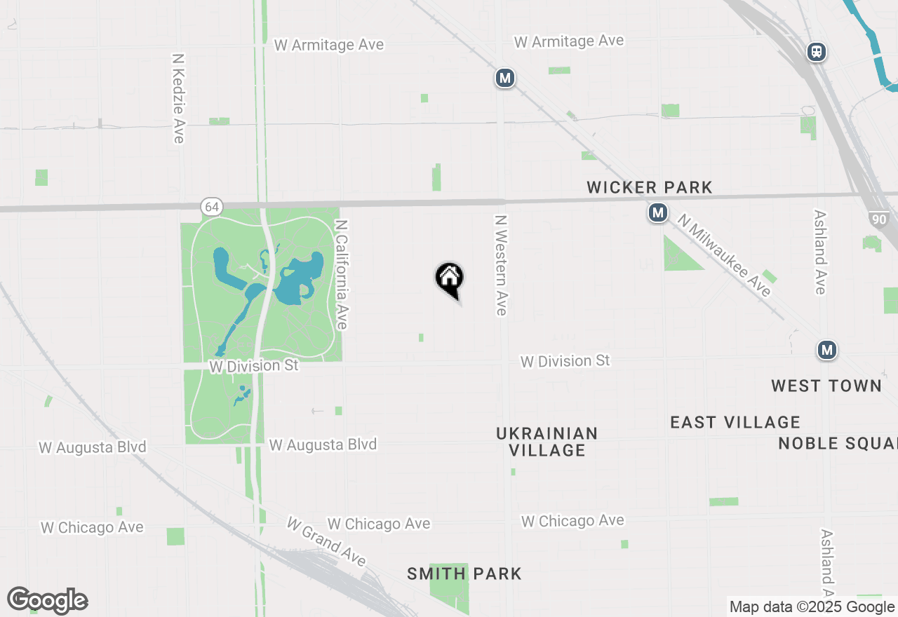 Map of 1321 N Maplewood Avenue #1, Chicago, IL 60622