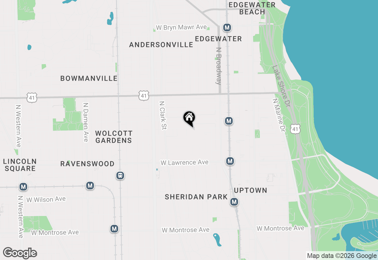 Map of 4925 N Glenwood Avenue #3E, Chicago, IL 60640