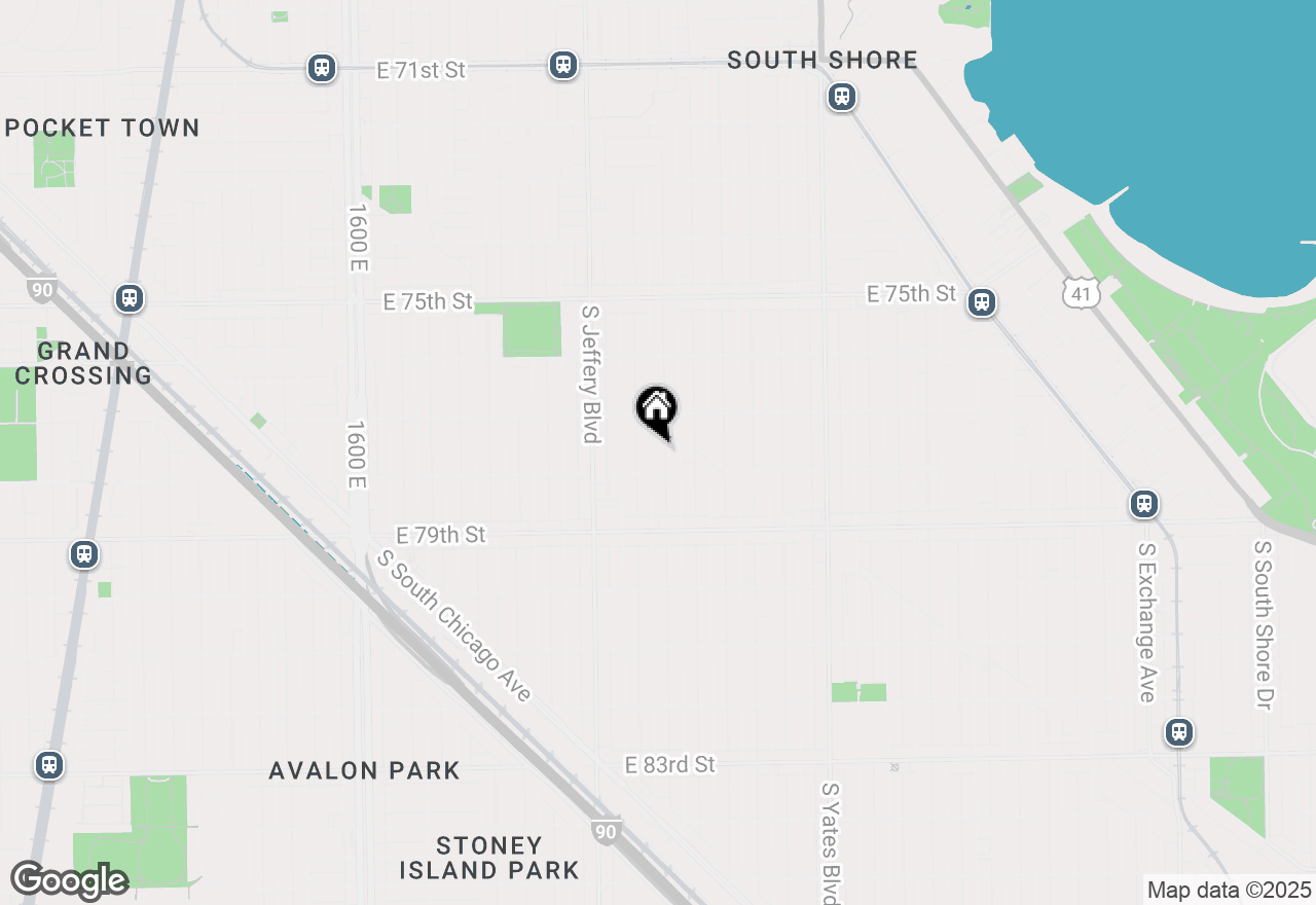 Map of 7741 S Clyde Avenue, Chicago, IL 60649