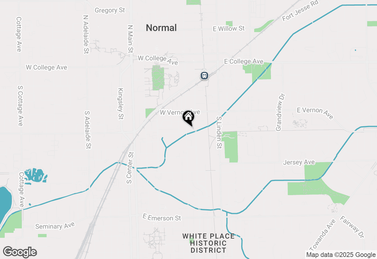 Map of 812 S Fell Avenue, Normal, IL 61761