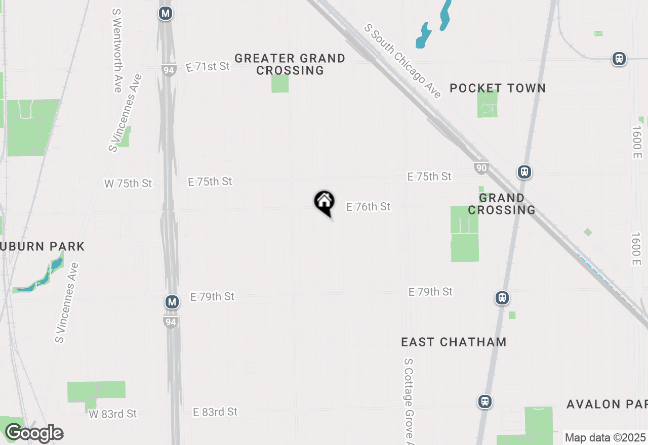 Map of (Address confidential), Chicago, Illinois 60619