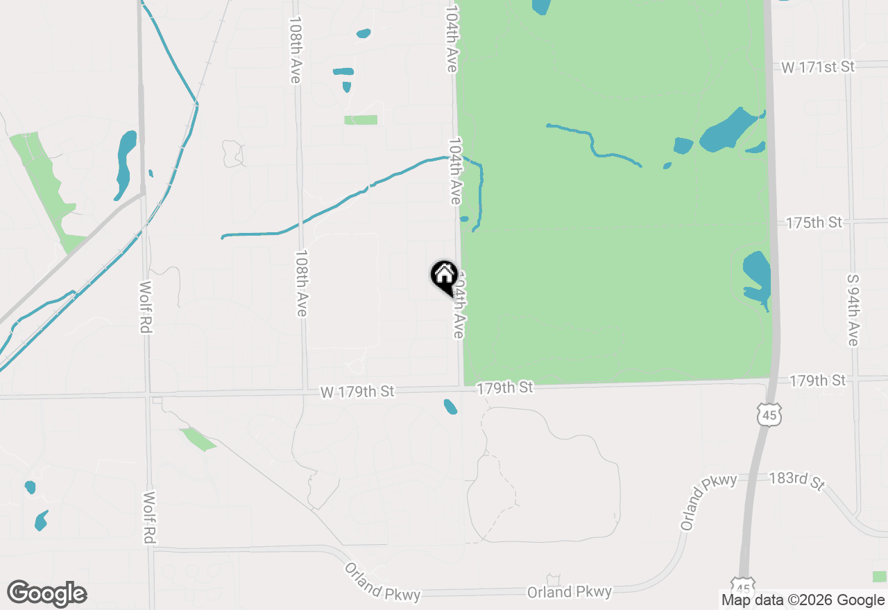 Map of 10417 Venice Lane, Orland Park, IL 60467
