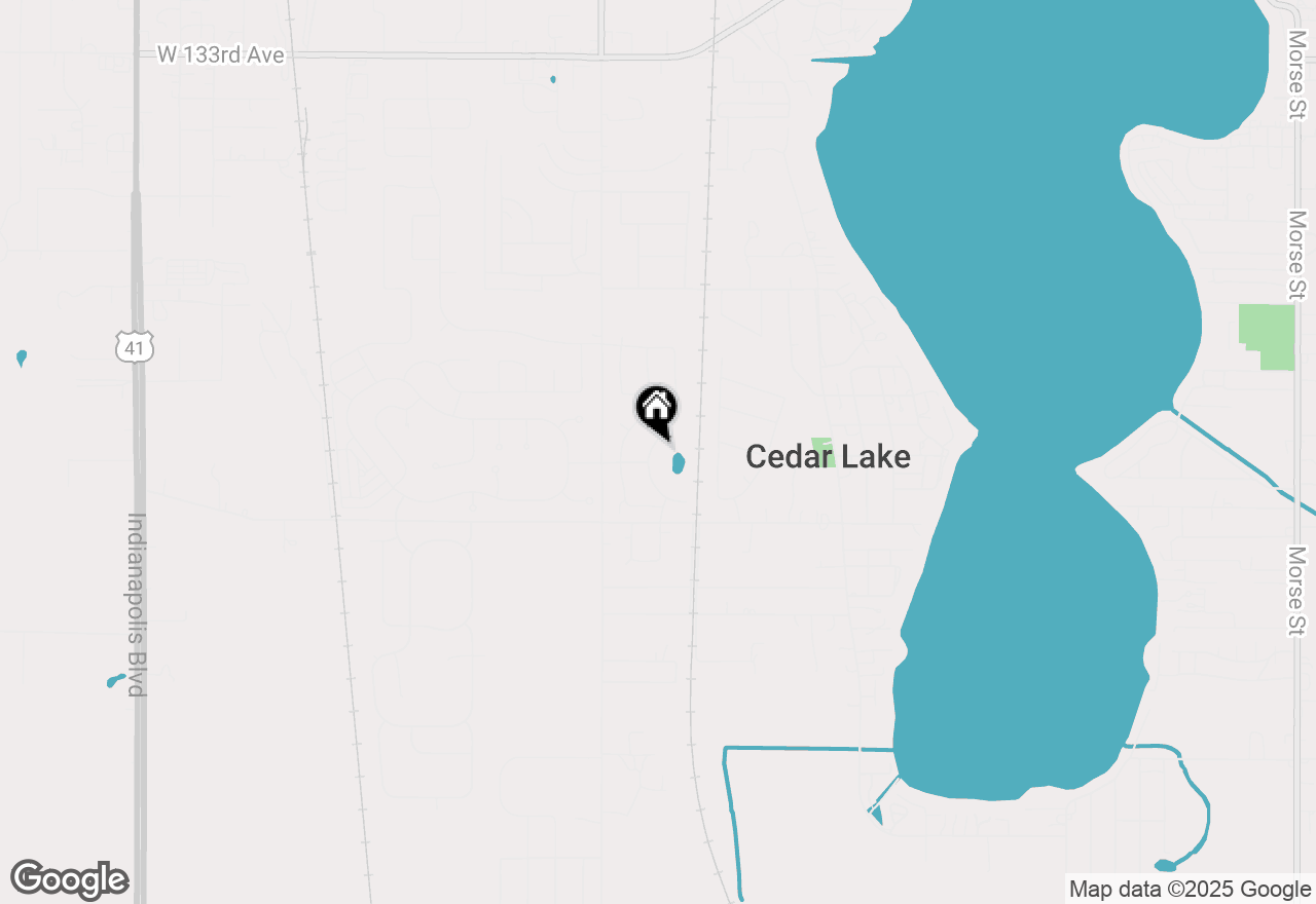 Map of 13987 Breakwater Lane, Cedar Lake, IN 46303