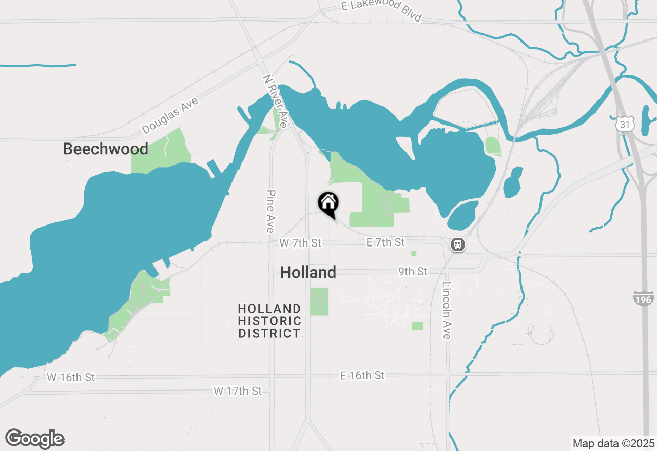 Map of 141 Central Avenue #110, Holland, MI 49423