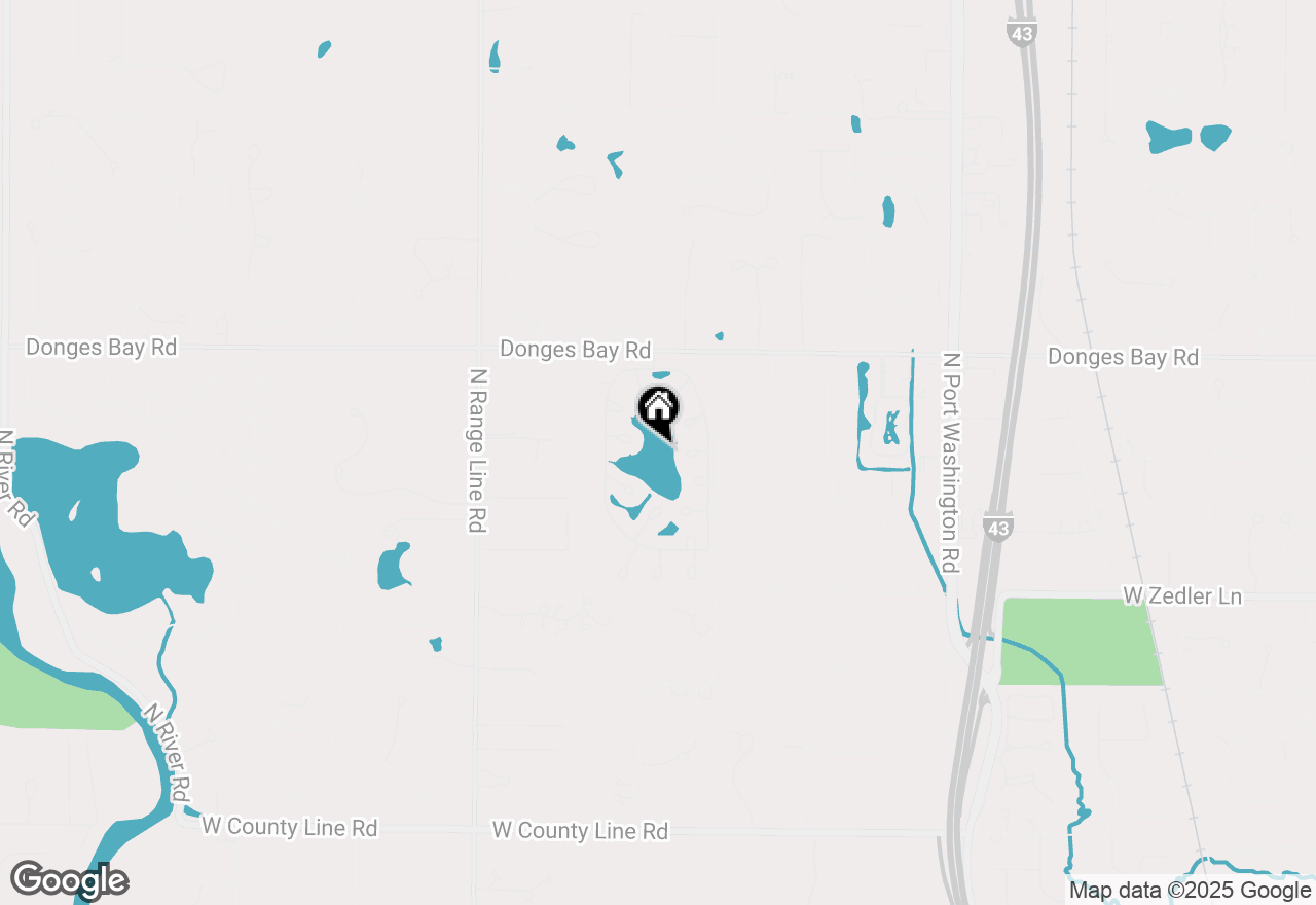 Map of 2129 W Raleigh Ct, Mequon, WI 53092