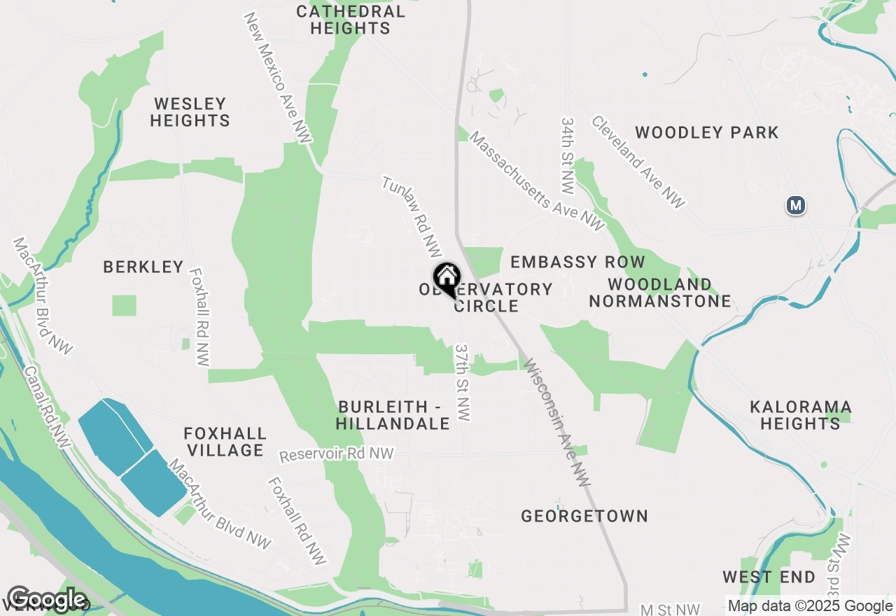 Map of 2217 Observatory Place Nw, Washington, DC 20007