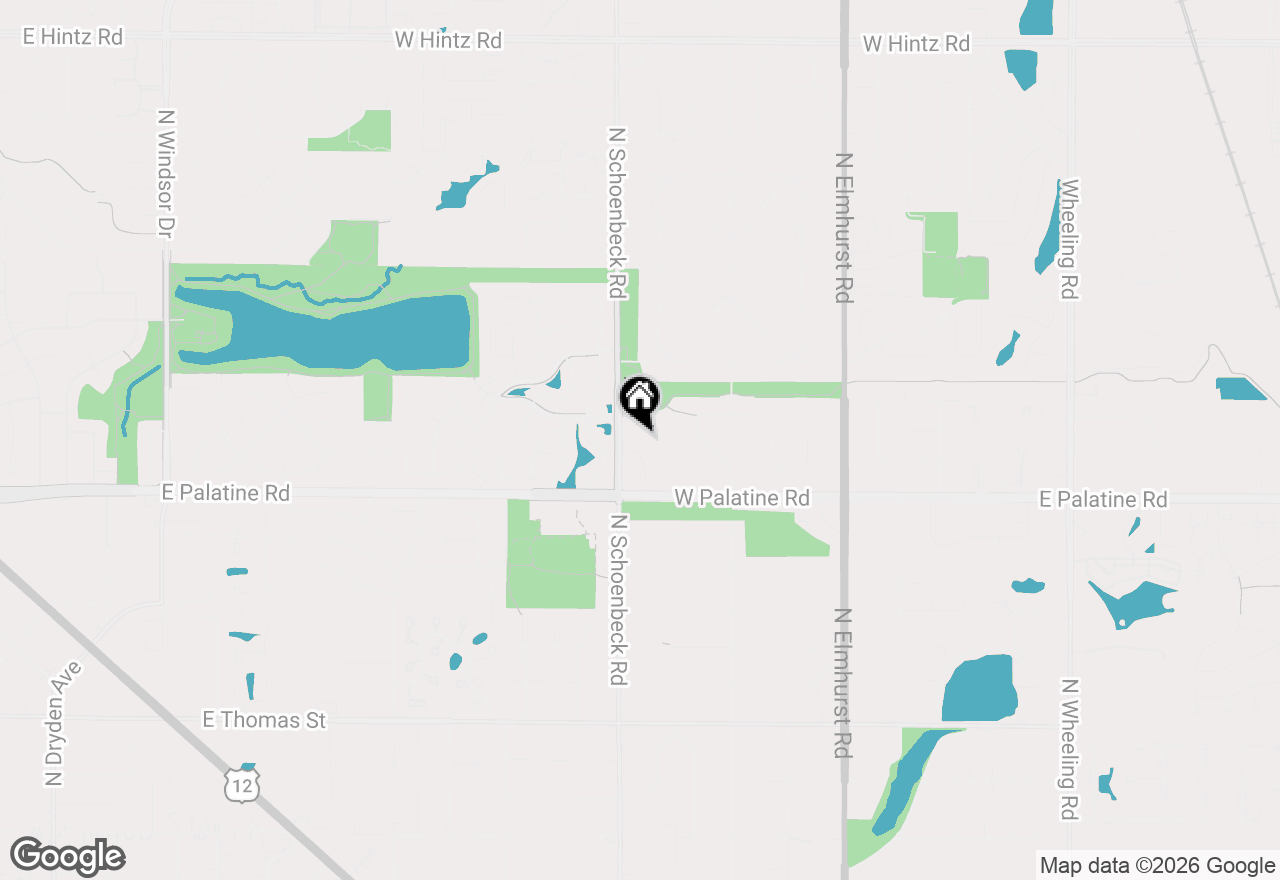 Map of 305 Anne Court, Prospect Heights, IL 60070