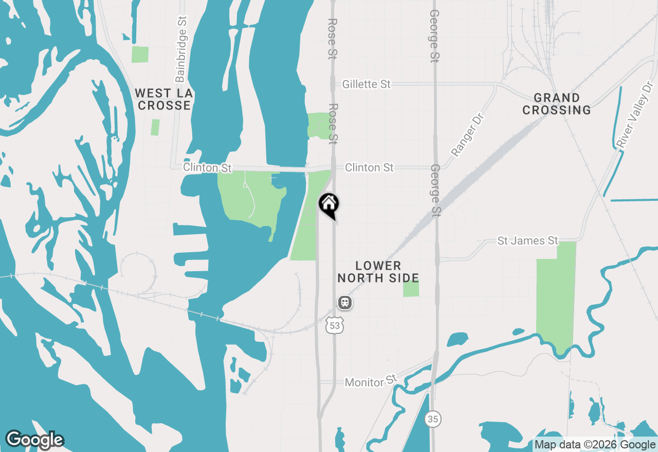 Map of 933 Rose St #935, 937, La Crosse, WI 54603