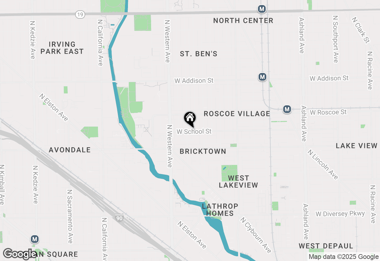 Map of 2248 W School Street, Chicago, IL 60618