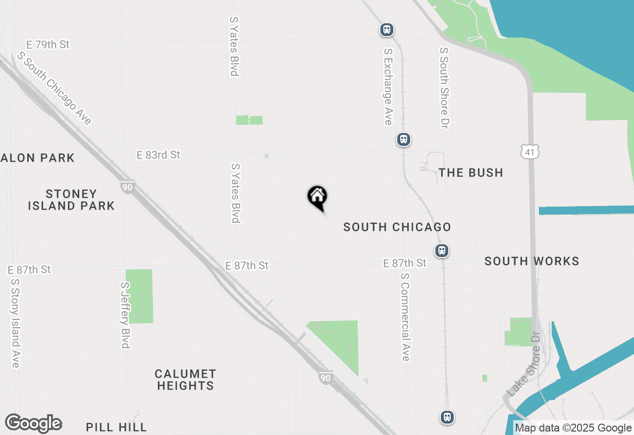 Map of 8518 S Marquette Avenue, Chicago, IL 60617