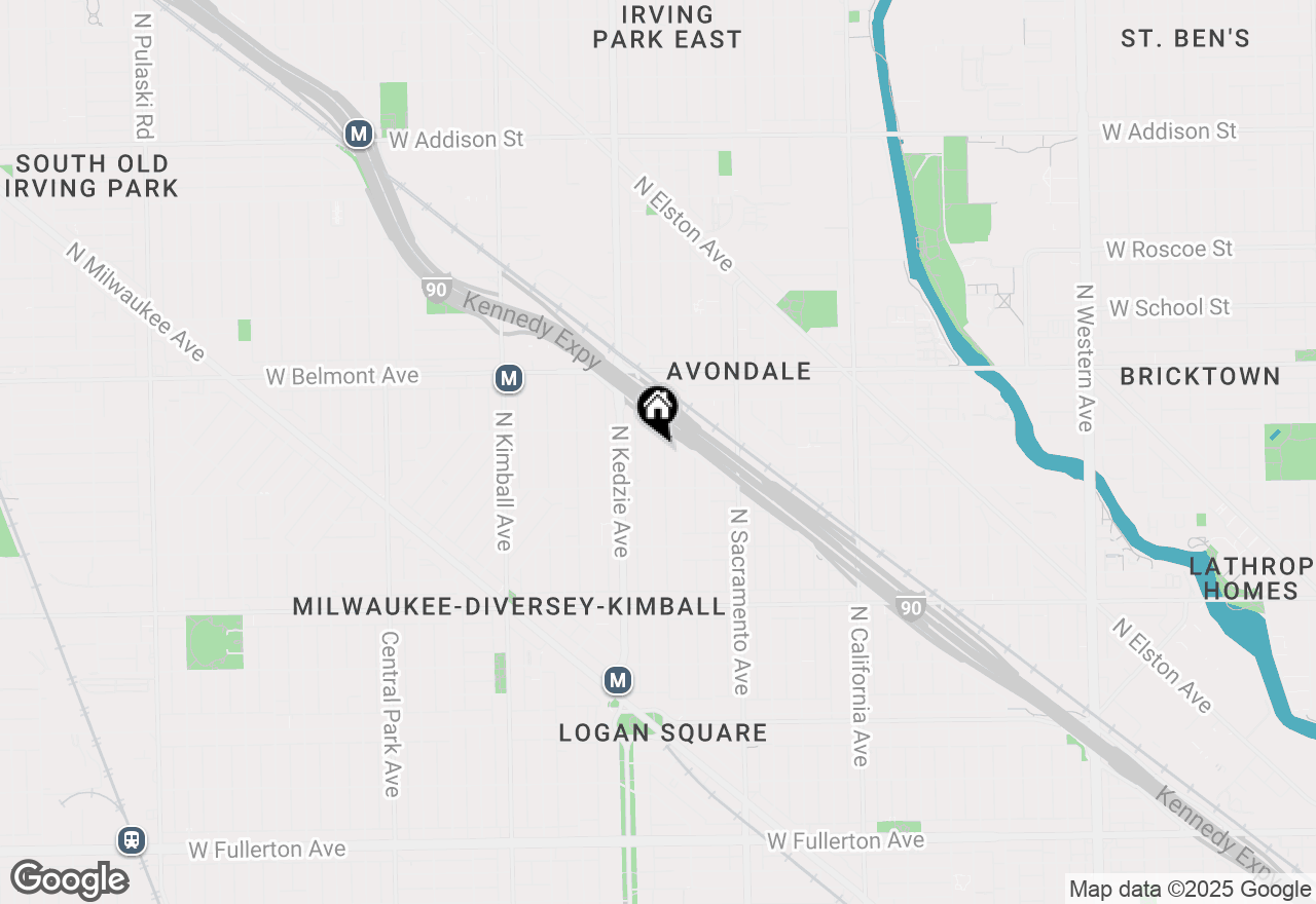 Map of 3039 N Troy Street #1W, Chicago, IL 60618