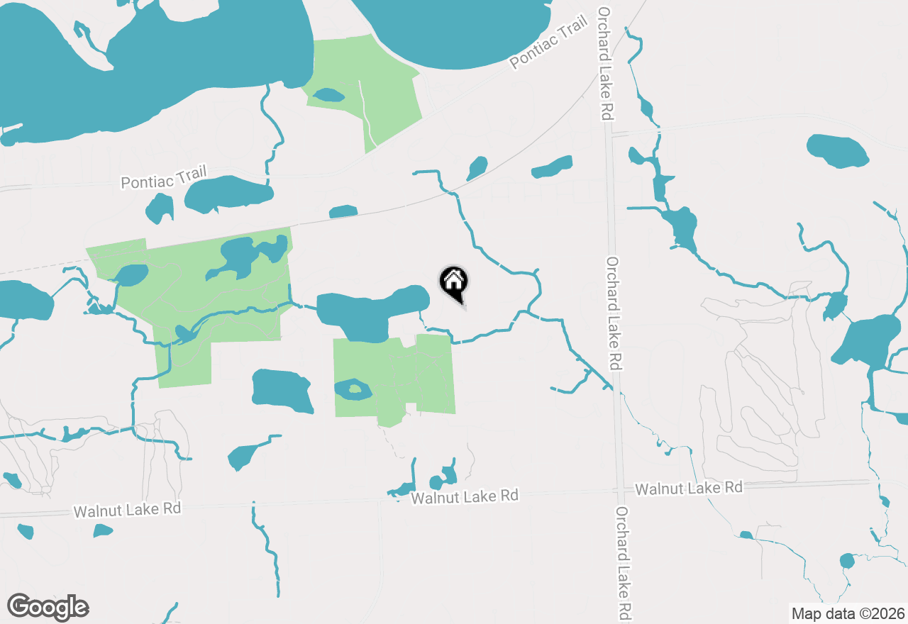 Map of 4970 Hardwoods Drive, West Bloomfield, MI 48323