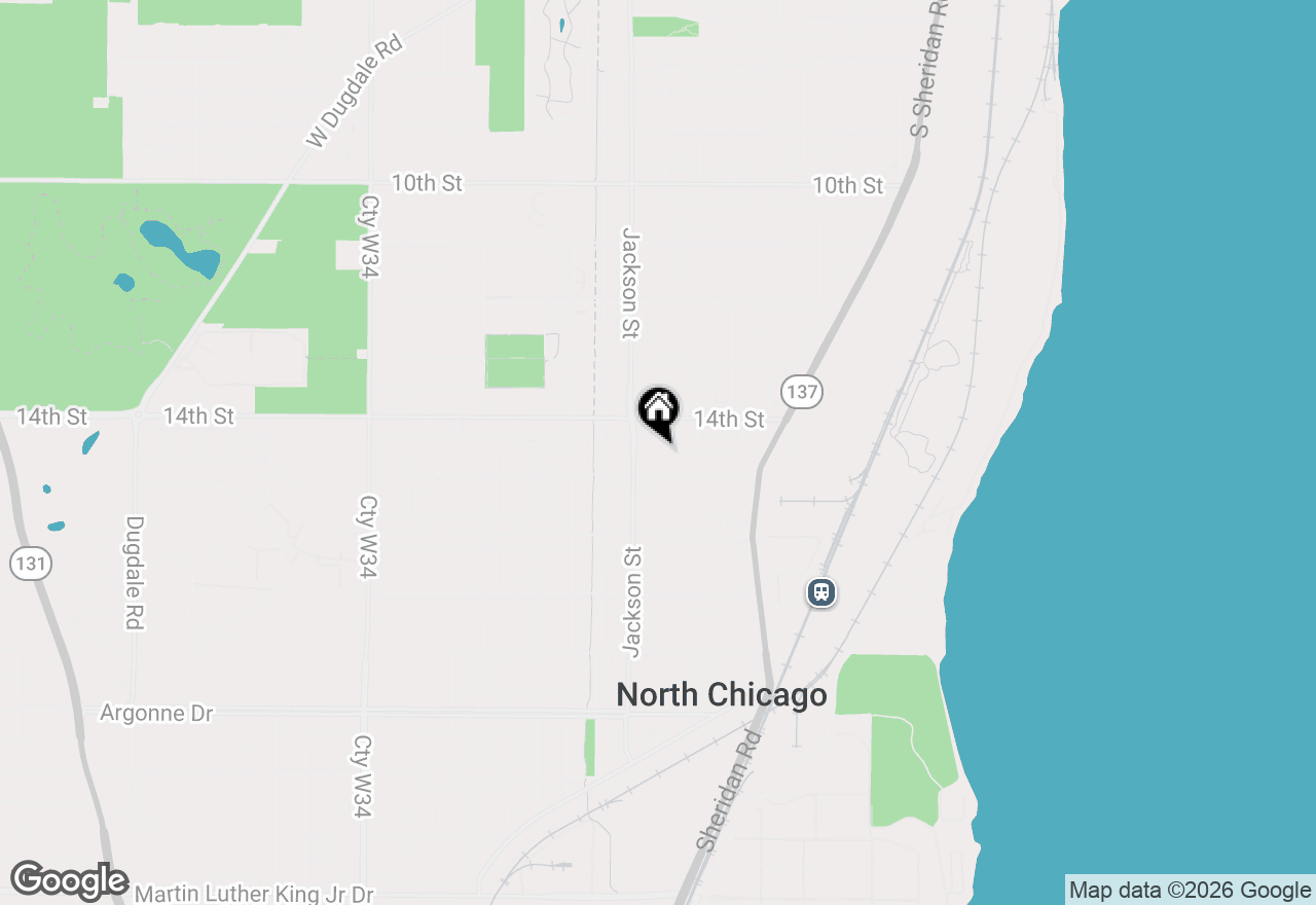 Map of 1428 Victoria Avenue, North Chicago, IL 60064
