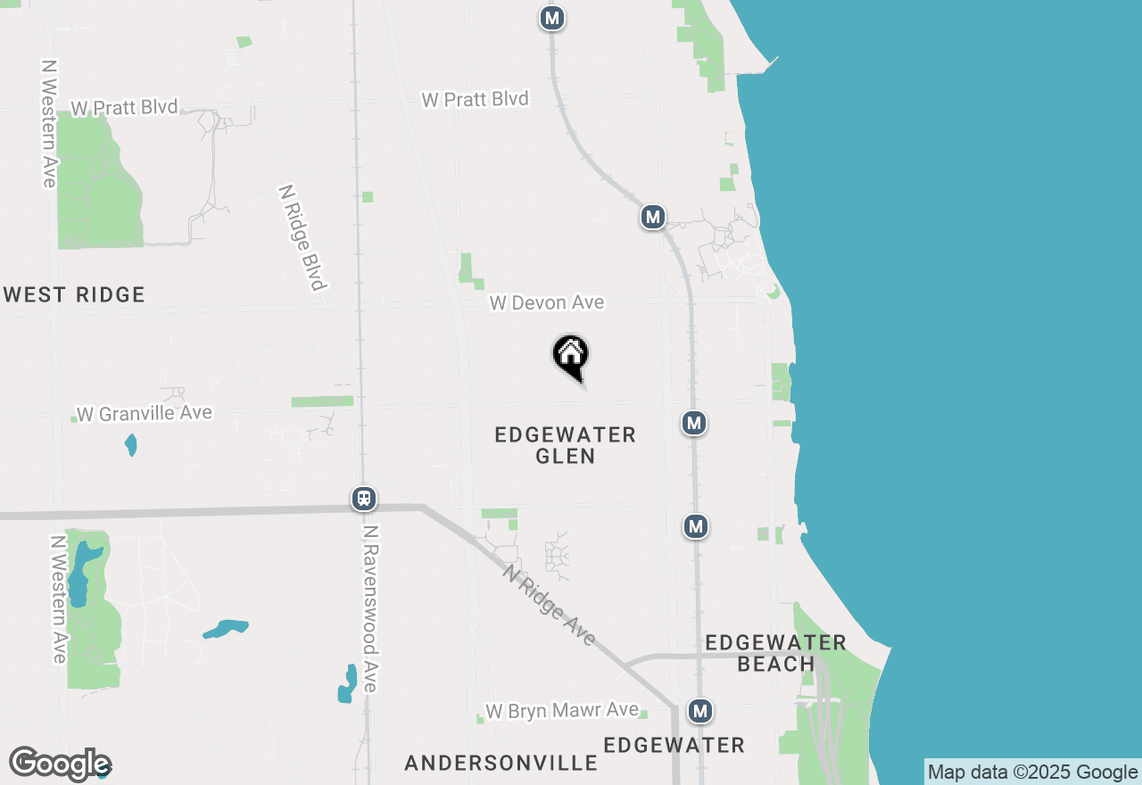 Map of 6211 N Glenwood Avenue #2, Chicago, IL 60660