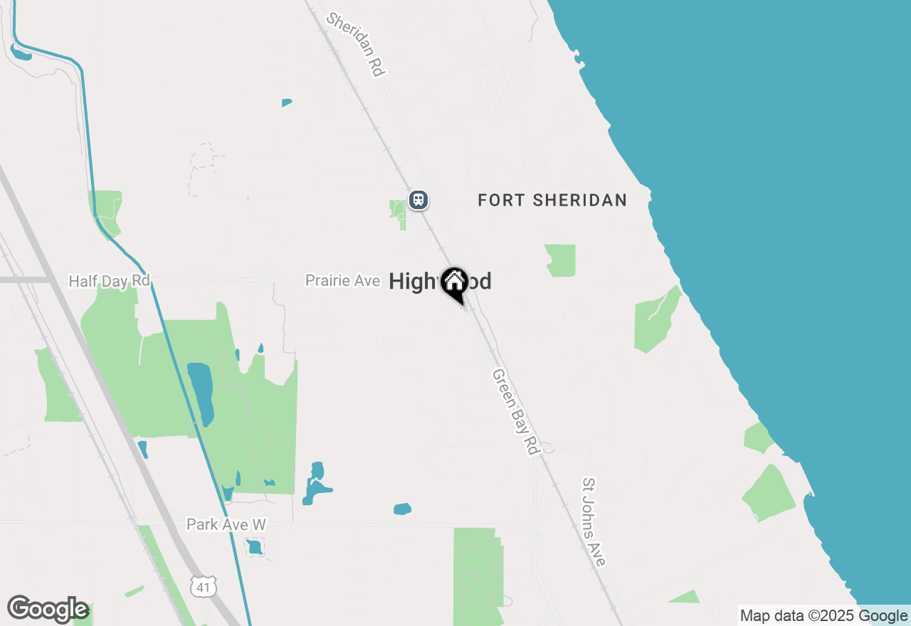 Map of 1 Burtis Avenue, Highland Park, IL 60035