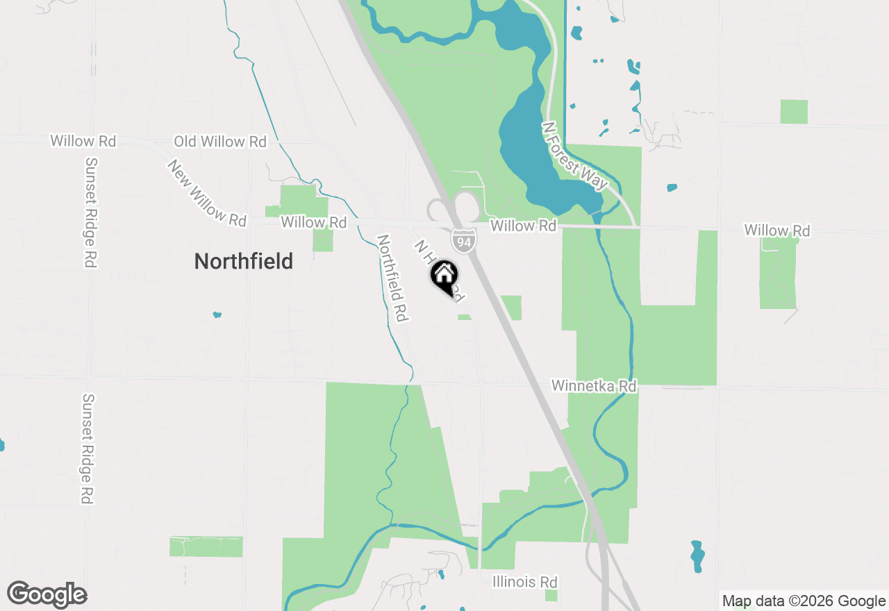 Map of (Address confidential), Northfield, Illinois 60093