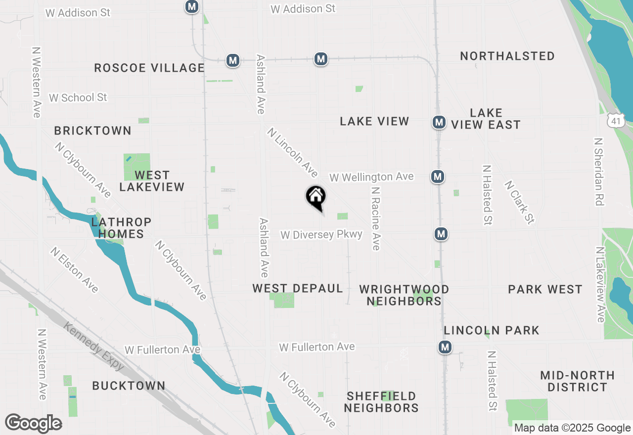 Map of 2836 N Southport Avenue #B, Chicago, IL 60657