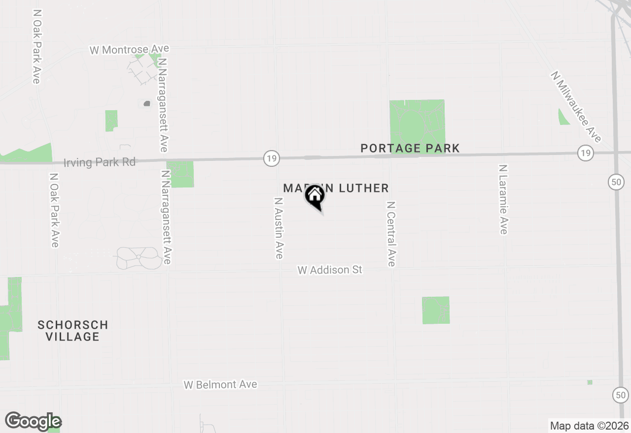 Map of 5843 W Grace Street, Chicago, IL 60634