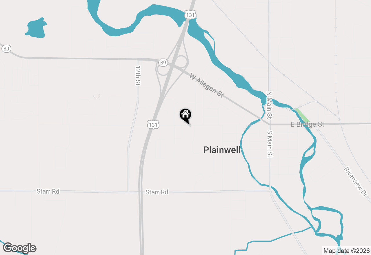 Map of 671 W Bridge Street, Plainwell, MI 49080