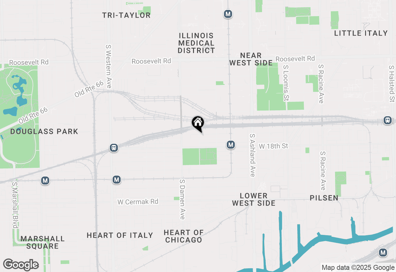 Map of 1900 W 17th Street #3F, Chicago, IL 60608
