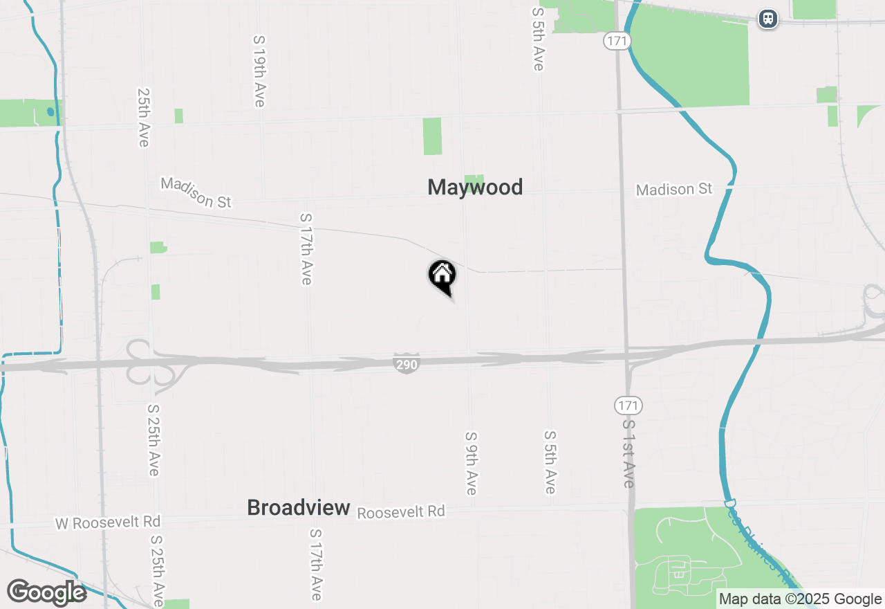 Map of 1440 S 10th Avenue, Maywood, IL 60153
