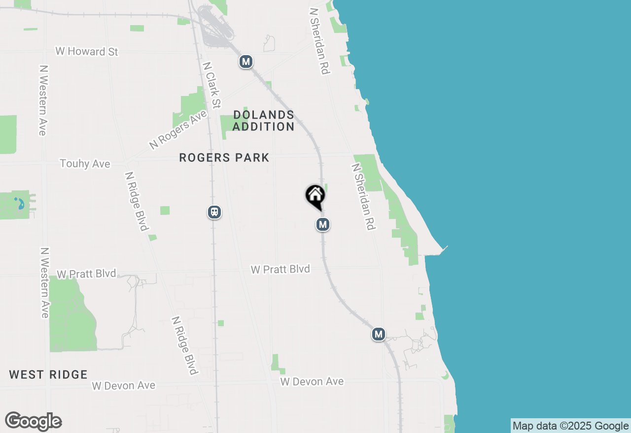 Map of 1415 W Lunt Avenue #203, Chicago, IL 60626