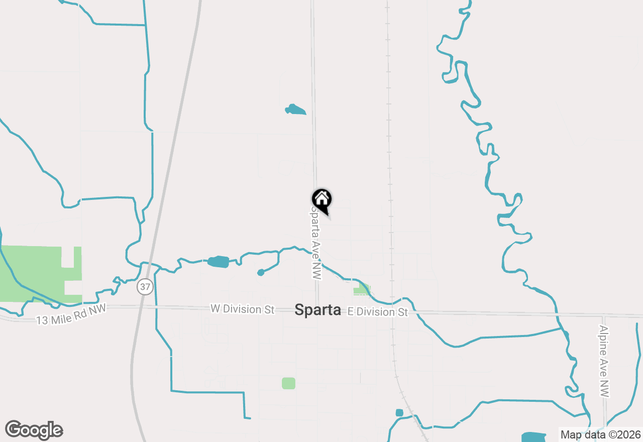 Map of 19 Carrie Street, Sparta, MI 49345