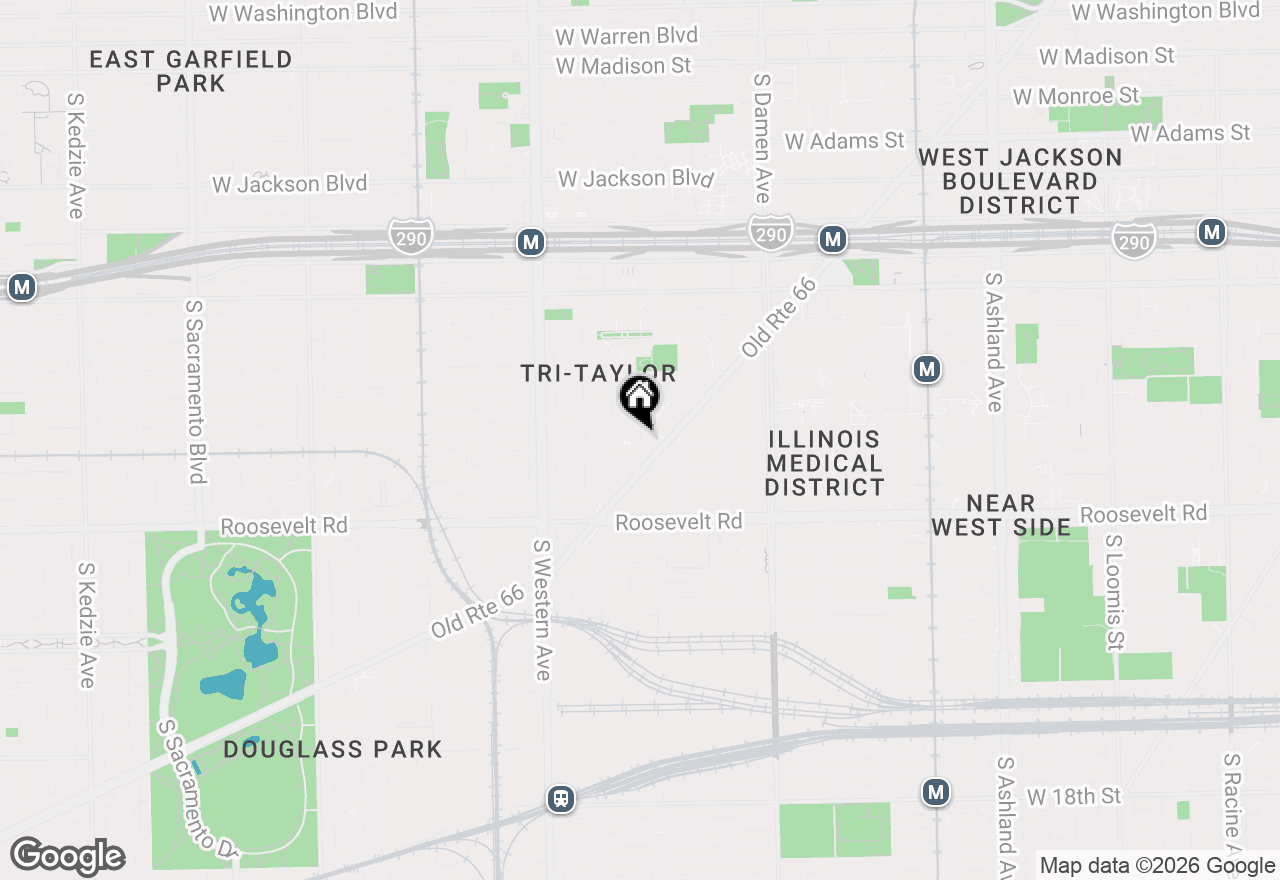 Map of 2216 W Taylor Street #1F, Chicago, IL 60612