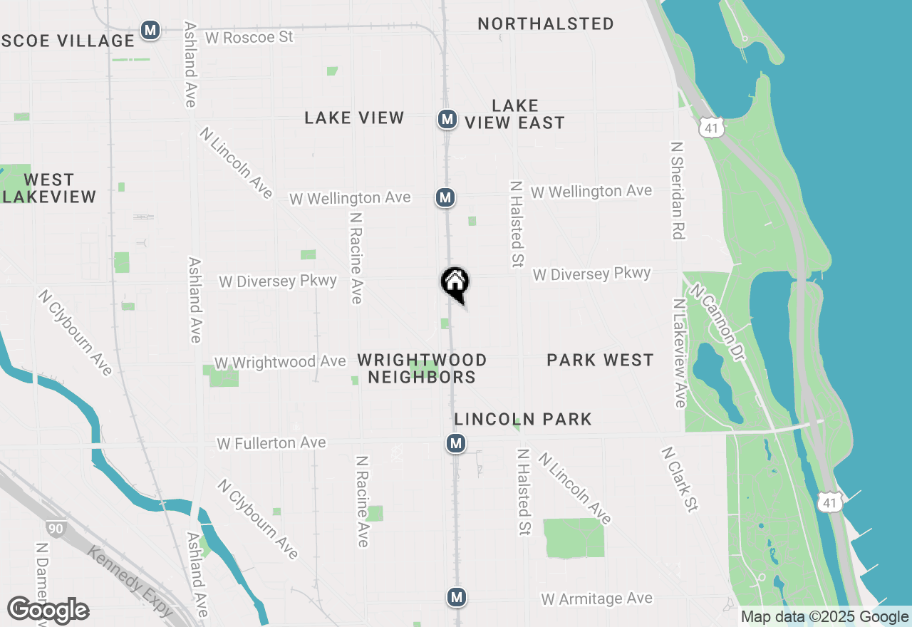 Map of 2702 N Wilton Avenue #1, Chicago, IL 60614