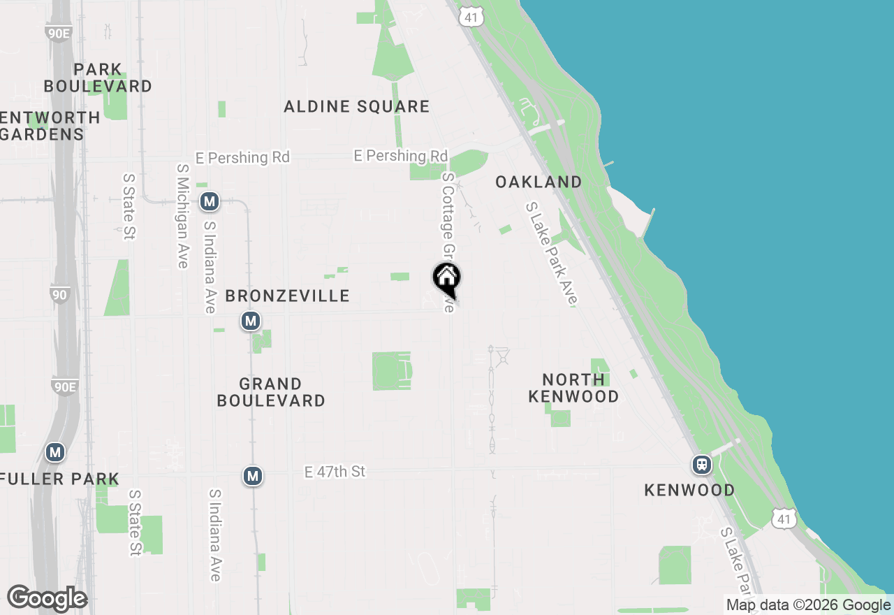 Map of 4256 S Cottage Grove Avenue, Chicago, IL 60653