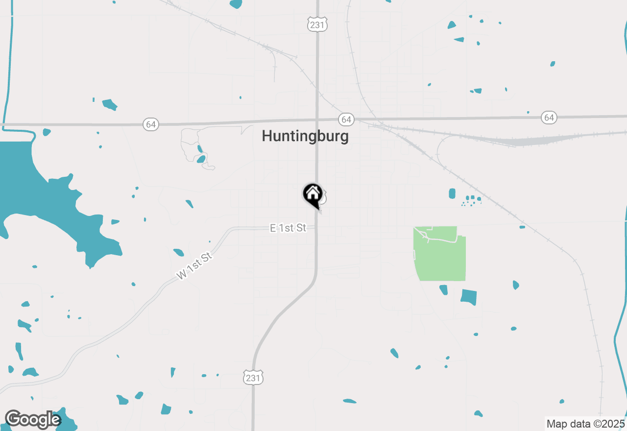 Map of 112 N Main Street, Huntingburg, IN 47542