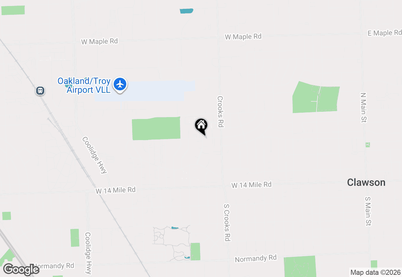 Map of 1936 Torquay Avenue, Royal Oak, MI 48073